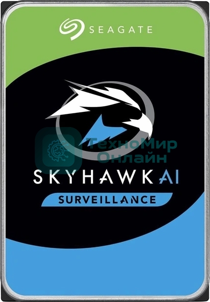 Жесткий диск Seagate HDD SATA 8Tb, SkyHawk Surveillance, 7200 rpm, 256Mb buffer, ST8000VX009, 1 year