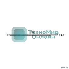 Стяжка кабельная нейлоновая PROconnect (57-0201-4) 200x2,5 мм, черный (100 шт/уп)