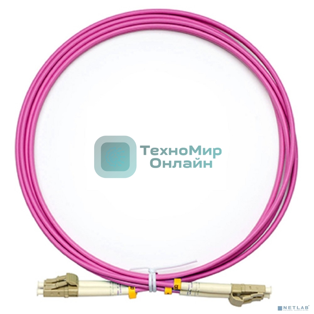 Шнур оптический Cabeus FOP-50-OM4-LC-LC-2m duplex LC-LC 50/125 мм OM4 2м LSZH