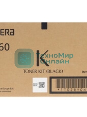 Картридж лазерный Kyocera TK-1160 (1T02RY0NL0) черный для P2040dn/P2040dw 7200 стр.