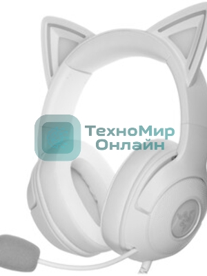 Гарнитура Razer Kraken Kitty V2 Белый, проводная, USB, подсветка