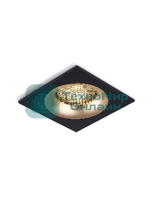 Светильник встраиваемый Ambrella light TN102730 BK/GD черный/золото GU5.3 92*92*23