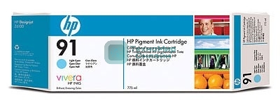 Картридж струйный HP 91 C9470A Pigment (775 мл) светло-голубой для DJ Z6100