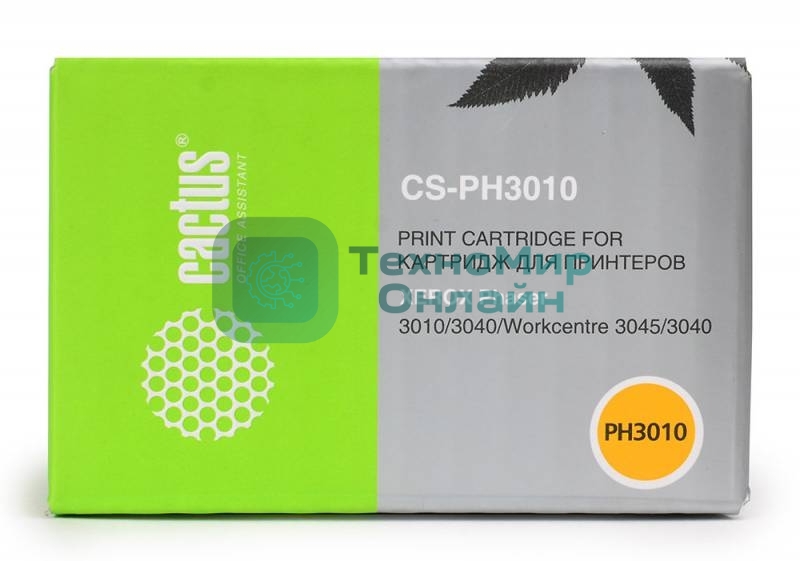 Картридж лазерный Cactus CS-PH3010 (106R02181) черный (1000 стр.) для Xerox Phaser 3010/WorkCentre 3045