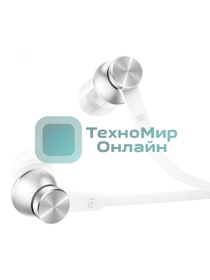 Проводные наушники Xiaomi Mi In-Ear Headphones Basic серебристый, внутриканальные, Jack 3.5 мм