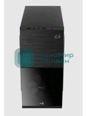 Компьютерный корпус Aerocool/Formula Cs-105, mATX, без БП, 187x361x355мм (ШxГxВ), USB 3.0 x1, USB 2.0 x1, металл 0,5мм, 120-мм вентилятор в комплекте, черный