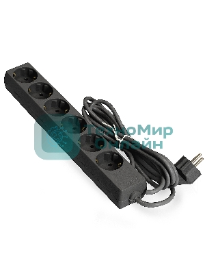 Сетевой фильтр ExeGate EX285834RUS ECE-6-5B (6 евророзетки с заземлением, 5 м, черный)