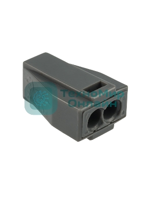 Экспресс-клемма с пастой Rexant 2-проводная до 2,5 мм², серый (100 шт./уп.) (773-302)