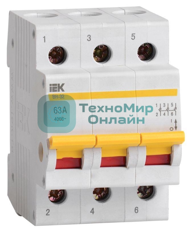 Выключатель нагрузки ВН-32 63А/3П IEK MNV10-3-063