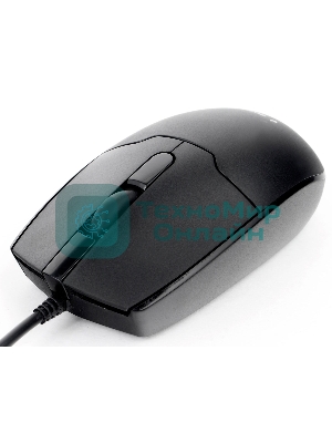 Мышь проводная Gembird MOP-425 черный, 1000 dpi, USB, кнопки - 3
