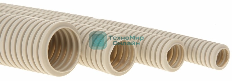 Труба гофрированная из ПВХ Rexant, с зондом, Ø16 мм, бухта 10 м/уп.