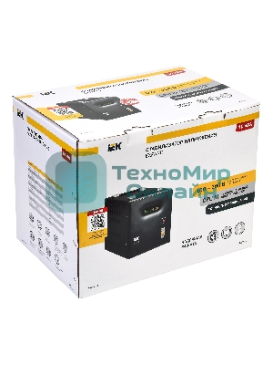 Стабилизатор напряжения IEK Expand 10кВА однофазный черный (IVS21-1-010-11)