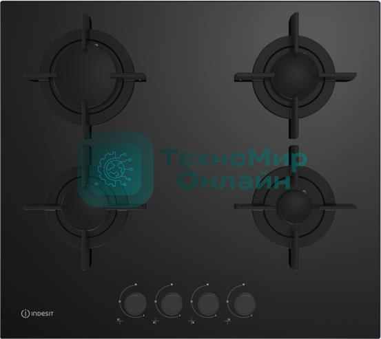 Газовая варочная панель Indesit INGT 61 IC/BK черный