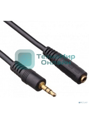 Удлинитель звуковой Exegate (3.5мм Jack M - 3.5мм Jack F) 3.0м позолоченные разъемы