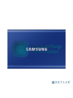 Внешний SSD Samsung T7, 2TB, USB 3.2 Gen 2 Type-C, R/W 1050/1000, синий