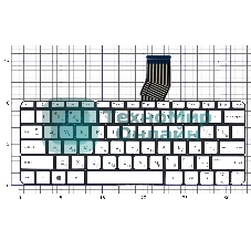 Клавиатура для ноутбука HP Stream 11-ak белая