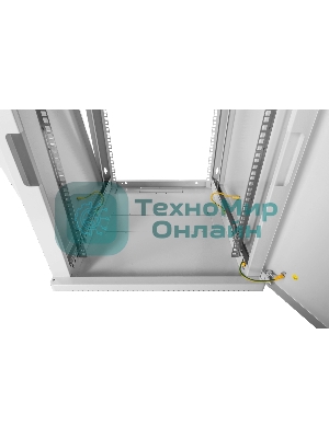 Шкаф коммутационный ЦМО (ШРН-15.500.1) настенный 15U 600x529 мм пер. дв. металл 200 кг серый 470 мм 180 град.
