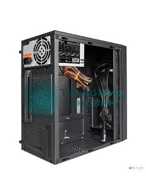 Компьютерный корпус Minitower ExeGate EX291272RUS BAA-109U2-AAA350 (mATX, AAA350 8см, 2*USB+2*USB 3.0, аудио, черный)