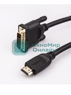 Кабель HDMI AM/DVI(24+1)M, 10м, CU, 1080P@60Hz, 2F, VCOM