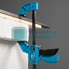 Струбцина Gross 20702 реечная быстрозаж. пистолет. пошаг.механизм пл. корпус 300мм