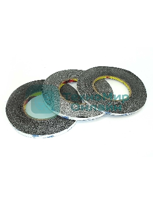 Скотч двусторонний черный 3M 9448A ширина 5мм 50м