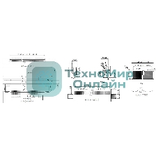 Разъем FPC Half Coverage Bottom Contact 1.0K-BX-4PWB 4 pin высота 2мм шаг 1мм