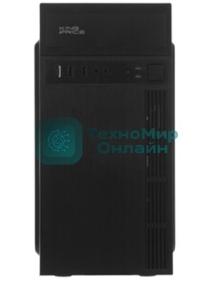 Компьютерный корпус KingPrice KPCC-MN210 черный без БП mATX 1x80мм 2x120мм 2xUSB 2.0 audio