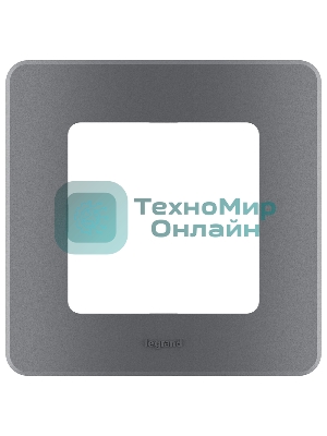 Рамка 1 пост. дымчатый Inspiria