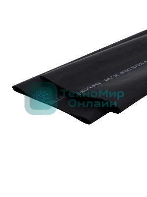 Термоусаживаемая трубка Rexant двухстенная клеевая 50,8/25,4 мм черная (уп. 2 шт. по 1 м.)