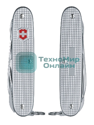 Нож Victorinox Farmer X Alox, 93 мм, 10 функций, алюминиевая рукоять, серебристый