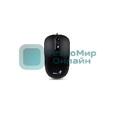 Мышь проводная Genius DX-110 черный, 1000 dpi, USB, кнопки - 3