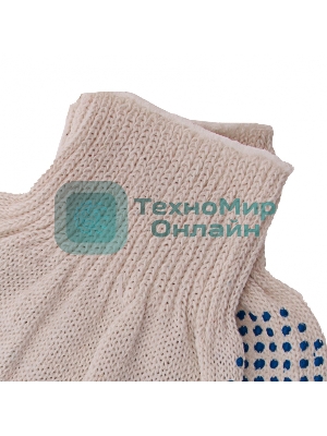 Перчатки трикотажные, с ПВХ точкой, 10 класс Россия