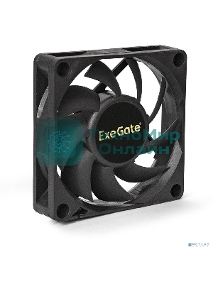 Вентилятор для корпуса ExeGate ExtraSilent ES07015S3P черный, 70 мм, 2000 об/мин, 18 дБ, 3 pin