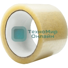 Клейкая лента упаковочная Silwerhof Eco прозрачная, ширина 72мм, длина 66м полипропилен