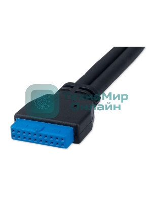 Планка USB 3.0 на заднюю панель низкопрофильная Cablexpert CC-USB3-RECEPTACLE-LP, 2 порта USB