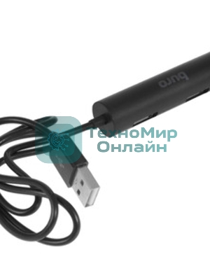 USB-концентратор Buro BU-HUB4-0.5R-U2.0, USB 2.0, USB 4 порта, USB