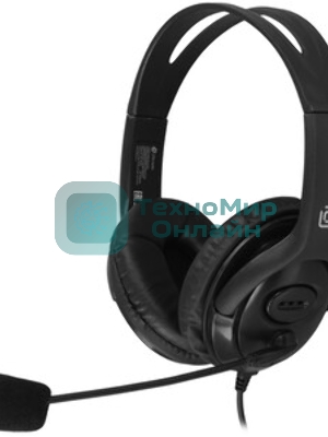 Гарнитура Oklick HS-M400 чёрный, проводная, 3.5 мм