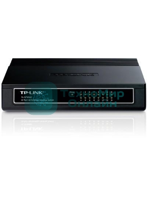Коммутатор TP-Link SMB TL-SF1016D Коммутатор 16-port 10/100M Desktop Switch, 16 10/100M RJ45 ports, Plastic case