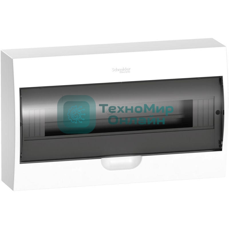 Бокс ОП EASY9 навесн. с прозрачной дверью 1ряд 18мод. SchE