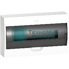 Бокс ОП EASY9 навесн. с прозрачной дверью 1ряд 18мод. SchE