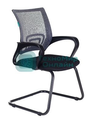 Кресло Бюрократ CH-695N-AV/DG/TW-11 серый/черный, экокожа, 120 кг, механизм качания