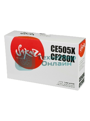 Картридж лазерный Sakura CE505X/CF280X для HP Laserjet 400M/401DN P205, LJ M425,P2055, P2055D, P2055DN черный, 6900 к.