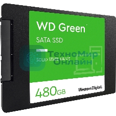 Накопитель SSD WD Green WDS480G3G0A, 480Gb, SATA III, 2.5
