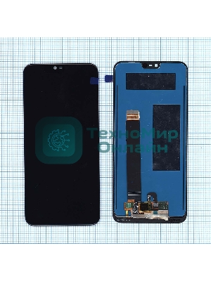 Дисплей для Nokia 7.1 черный