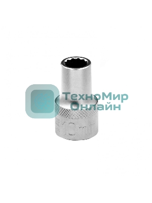 Головка торцевая Stels 10 мм, 12-гранная, CrV,под квадрат 1/2