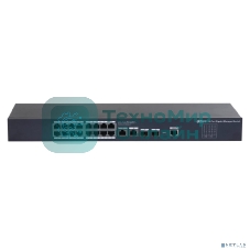 Коммутатор 20-портовый управляемый Dahua DH-SG4020, уровень L2, 18xRJ45 1Gb, 2xRJ45 1Gb uplink, коммутация 56 Гбит/с, MAC-таблица 8K, металл