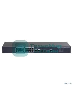 Коммутатор 20-портовый управляемый Dahua DH-SG4020, уровень L2, 18xRJ45 1Gb, 2xRJ45 1Gb uplink, коммутация 56 Гбит/с, MAC-таблица 8K, металл