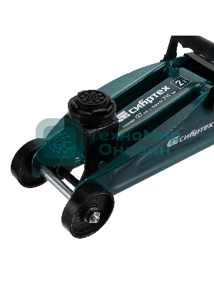 Домкрат гидравлический подкатной Сибртех 2т, 127-330 мм, в пластиковом кейсе