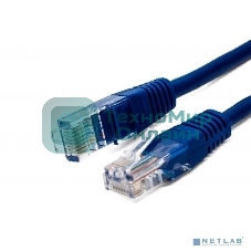 Кабель патч-корд, Filum FL-U5-2M-BL U/UTP 5e cat. 2м, 26AWG(7x0.16 мм), омедненный алюминий (CCA), PVC, синий