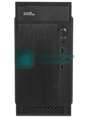 Компьютерный корпус KingPrice KPCC-MN211 черный без БП mATX 1x80мм 2x120мм 2xUSB 2.0 audio